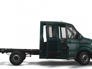 VW Crafter Chassis DoubleCab L1 HQInterior 2023 3D Модель