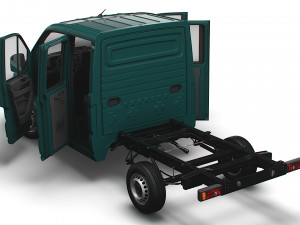 VW Crafter Chassis DoubleCab L1 HQInterior 2023 3D Модель