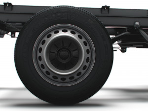 VW Crafter Chassis DoubleCab L1 HQInterior 2023 3D Модель