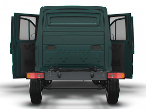 VW Crafter Chassis DoubleCab L1 HQInterior 2023 3D Модель