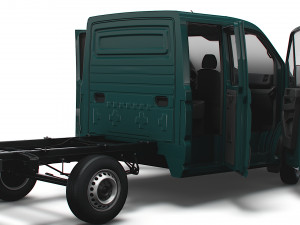VW Crafter Chassis DoubleCab L1 HQInterior 2023 3D Модель