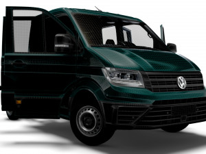 VW Crafter Chassis DoubleCab L1 HQInterior 2023 3D Модель