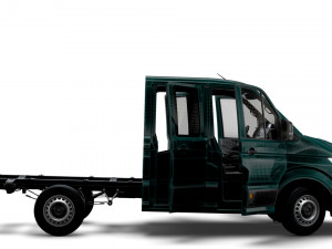 VW Crafter Chassis DoubleCab L1 HQInterior 2023 3D Модель