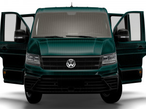 VW Crafter Chassis DoubleCab L1 HQInterior 2023 3D Модель
