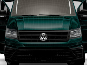 VW Crafter Chassis DoubleCab L1 HQInterior 2023 3D Модель