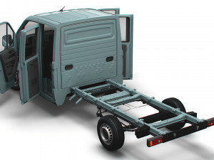 MAN TGE Chassis DoubleCab L2 HQInterior 2023 Modèle 3D