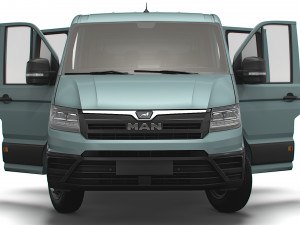 MAN TGE Chassis DoubleCab L2 HQInterior 2023 Modèle 3D