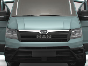 MAN TGE Chassis DoubleCab L2 HQInterior 2023 Modèle 3D