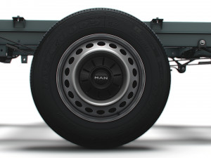 MAN TGE Chassis DoubleCab L2 HQInterior 2023 Modèle 3D