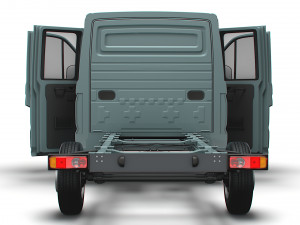 MAN TGE Chassis DoubleCab L2 HQInterior 2023 Modèle 3D