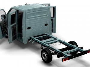 MAN TGE Chassis DoubleCab L2 HQInterior 2023 Modèle 3D