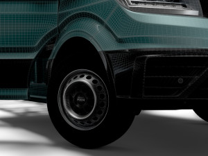 MAN TGE Chassis DoubleCab L2 HQInterior 2023 Modèle 3D