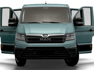 MAN TGE Chassis DoubleCab L2 HQInterior 2023 Modèle 3D