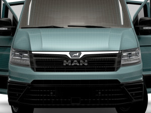 MAN TGE Chassis DoubleCab L2 HQInterior 2023 Modèle 3D