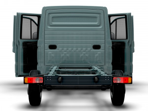 MAN TGE Chassis DoubleCab L2 HQInterior 2023 Modèle 3D