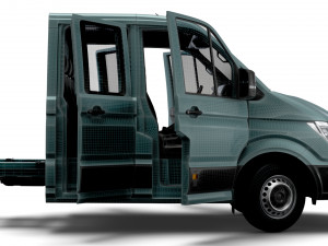 VW Crafter Chassis DoubleCab L2 HQInterior 2023 3D Модель