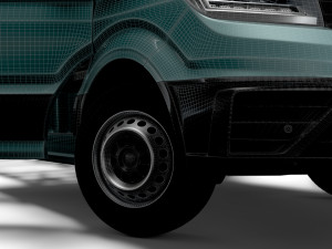VW Crafter Chassis DoubleCab L2 HQInterior 2023 3D Модель