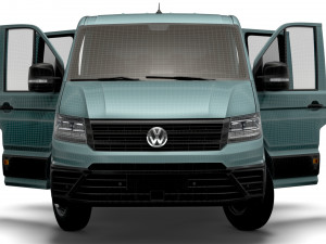 VW Crafter Chassis DoubleCab L2 HQInterior 2023 3D Модель