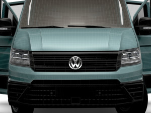 VW Crafter Chassis DoubleCab L2 HQInterior 2023 3D Модель