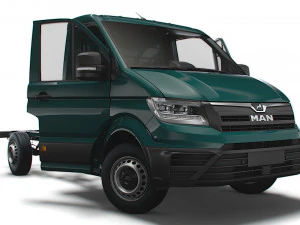 MAN TGE Chassis SingleCab L1 HQInterieur 2023 3D Modell