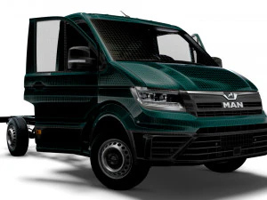 MAN TGE Chassis SingleCab L1 HQInterior 2023 3D Model