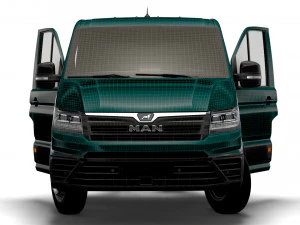 MAN TGE Chassis SingleCab L1 HQInterior 2023 3D Model