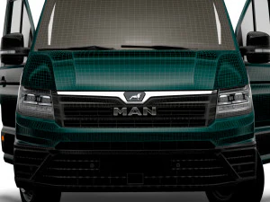 MAN TGE Chassis SingleCab L1 HQInterior 2023 3D Model