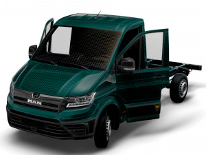 MAN TGE Chassis SingleCab L1 HQInterior 2023 3Dモデル