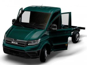 MAN TGE Chassis SingleCab L1 HQInterior 2023 3D Model