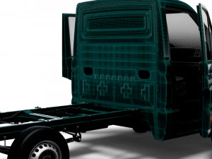 MAN TGE Chassis SingleCab L1 HQInterior 2023 3D Model