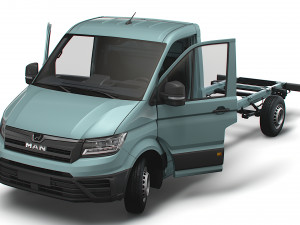MAN TGE Chassis SingleCab L2 HQInterior 2023 3D Model