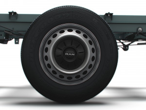 MAN TGE Chassis SingleCab L2 HQInterior 2023 3D Model