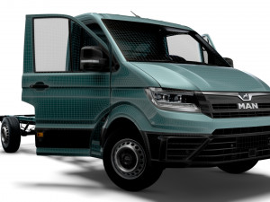 MAN TGE Chassis SingleCab L2 HQInterior 2023 3D Model