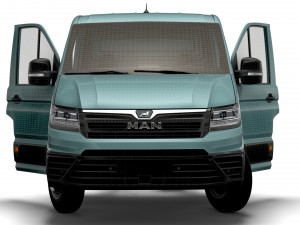 MAN TGE Chassis SingleCab L2 HQInterior 2023 3D Model