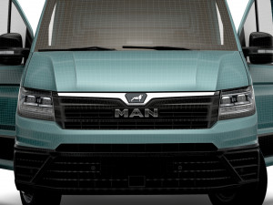 MAN TGE Chassis SingleCab L2 HQInterior 2023 3D Model