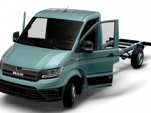 MAN TGE Chassis SingleCab L2 HQInterior 2023 3D Model