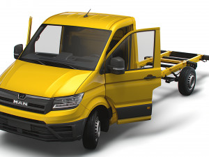 MAN TGE Chassis SingleCab L3 HQInterior 2023 3D Модель