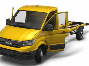 MAN TGE Chassis SingleCab L3 HQInterior 2023 3D Model