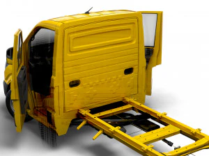 MAN TGE Chassis SingleCab L3 HQInterior 2023 3D Model