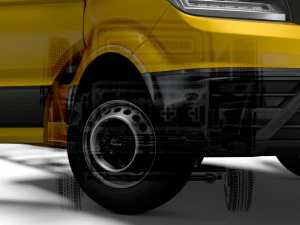 MAN TGE Chassis SingleCab L3 HQInterior 2023 3D Model