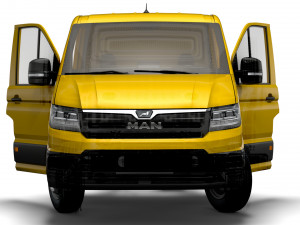 MAN TGE Chassis SingleCab L3 HQInterior 2023 3D Модель