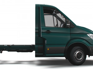 VW Crafter Chassis SingleCab L1 HQInterior 2023 3D Model