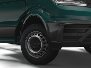 VW Crafter Chassis SingleCab L1 HQInterior 2023 3D Model