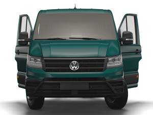 VW Crafter Chassis SingleCab L1 HQInterior 2023 3D Model