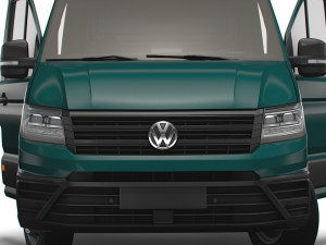 VW Crafter Chassis SingleCab L1 HQInterior 2023 3D Model