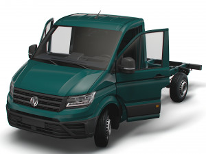 VW Crafter Chassis SingleCab L1 HQInterior 2023 3D Model