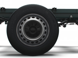 VW Crafter Chassis SingleCab L1 HQInterior 2023 3D Model
