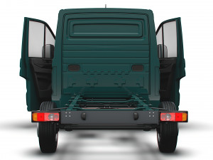 VW Crafter Chassis SingleCab L1 HQInterior 2023 3D Model