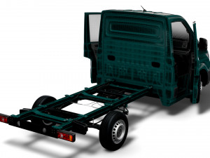 VW Crafter Chassis SingleCab L1 HQInterior 2023 3D Model