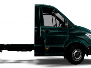 VW Crafter Chassis SingleCab L1 HQInterior 2023 3D Model